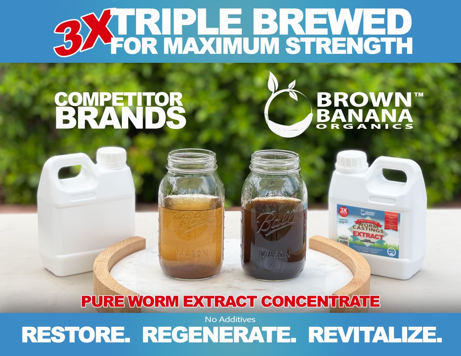Premium Worm Casting Tea Extract (1 Gal / 128 oz.) – Organic – Made Fresh Weekly