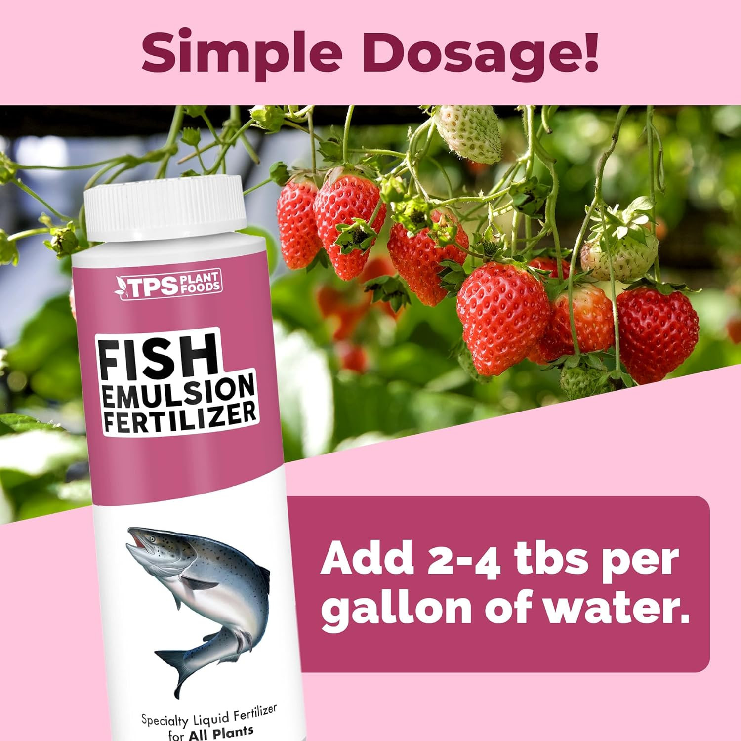 Fish Emulsion Fertilizer – Liquid Organic Fish Emulsion Fertilizer for Plants &