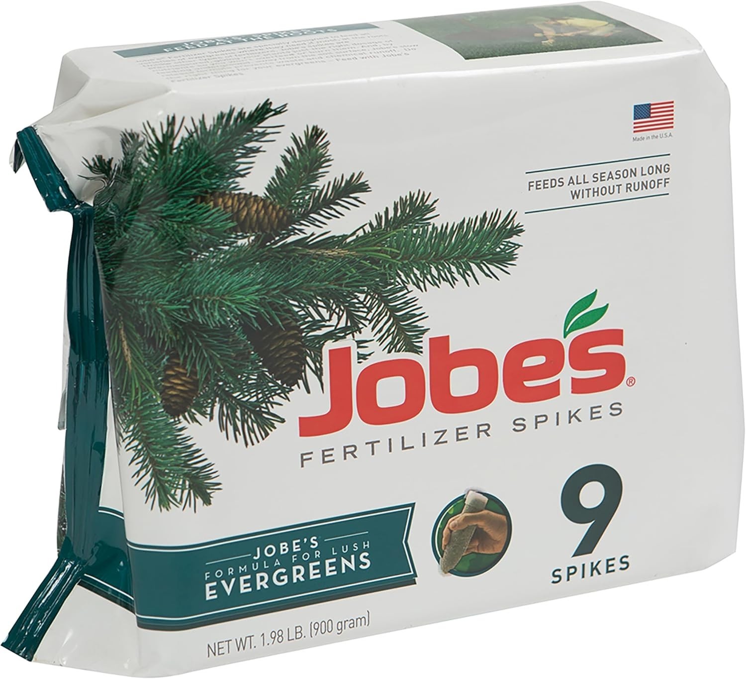 Easy Plant Care: Jobe’s 9 Count Evergreen Fertilizer Spikes for Beautiful Yards