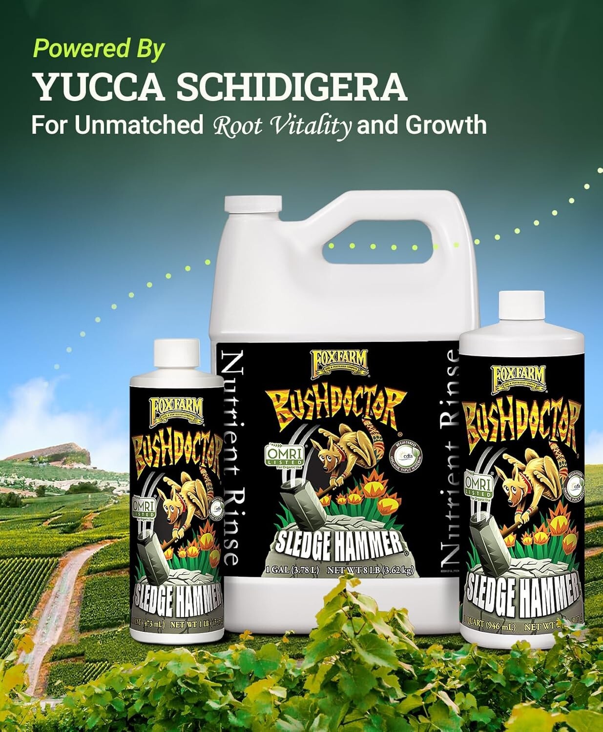 Sledgehammer Rinse by BushDoctor – Clear Fertilizer Buildup for Healthier Plants