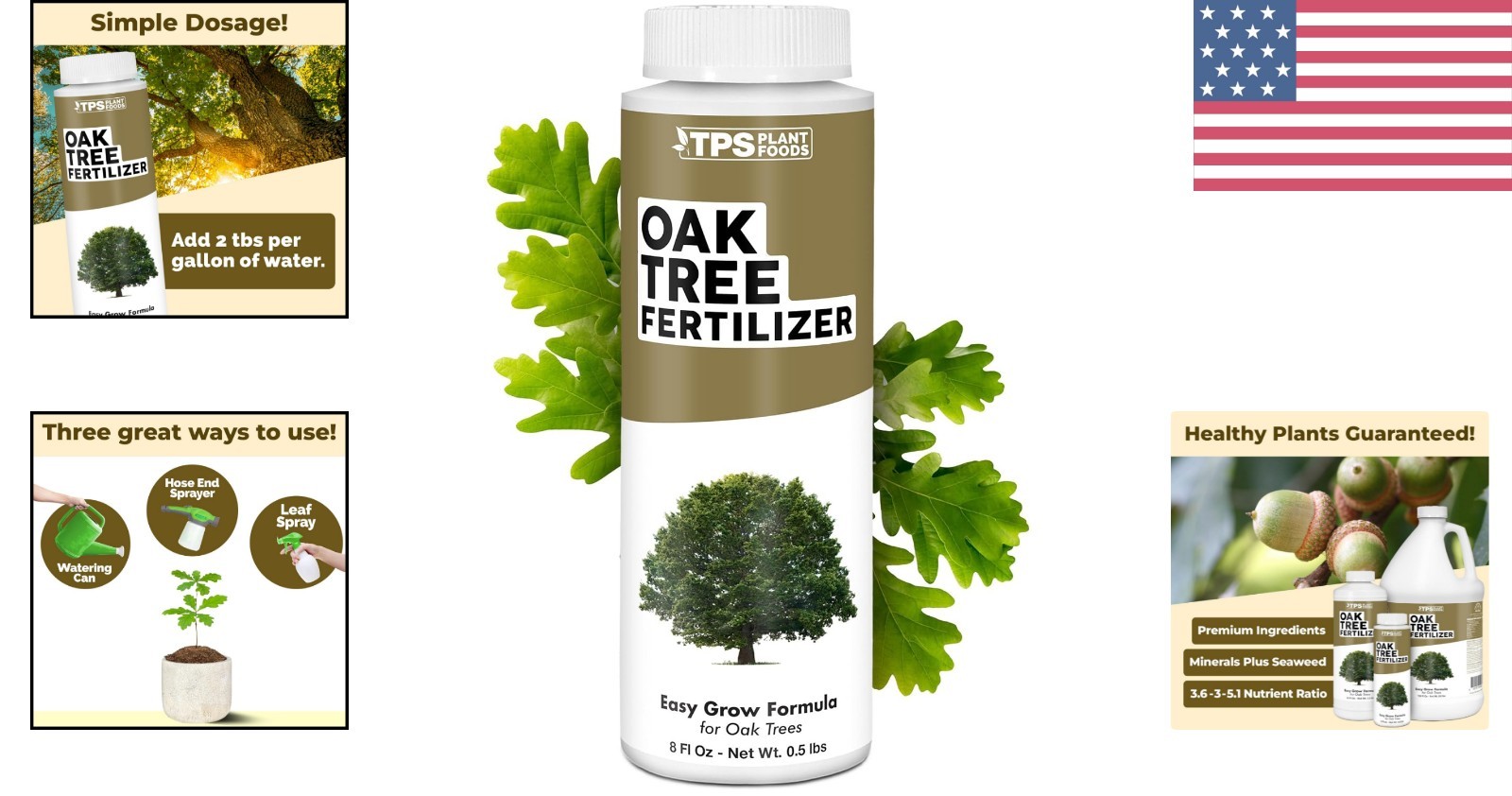 Balanced Oak Tree Liquid Fertilizer – 8 oz for Healthy Growth & Leaf Development