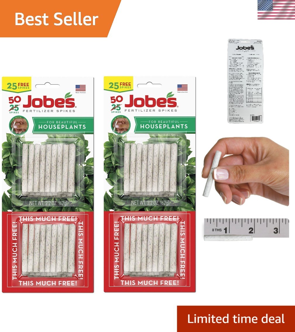 Nourish Your Indoor Plants with Jobe’s 5001T Fertilizer Food Spikes – 50 Count