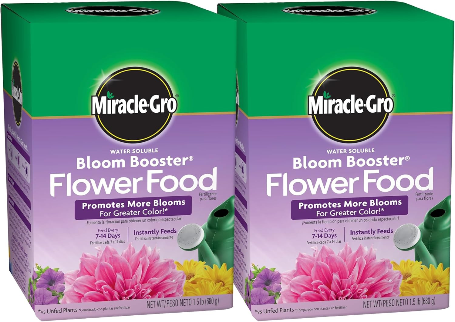 Miracle-Gro Water Soluble Bloom Booster Flower Food, for Use on All Annuals and