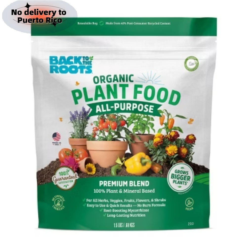 Fast delivery-Back to the Roots 1.5lb Organic All-Purpose Plant Food