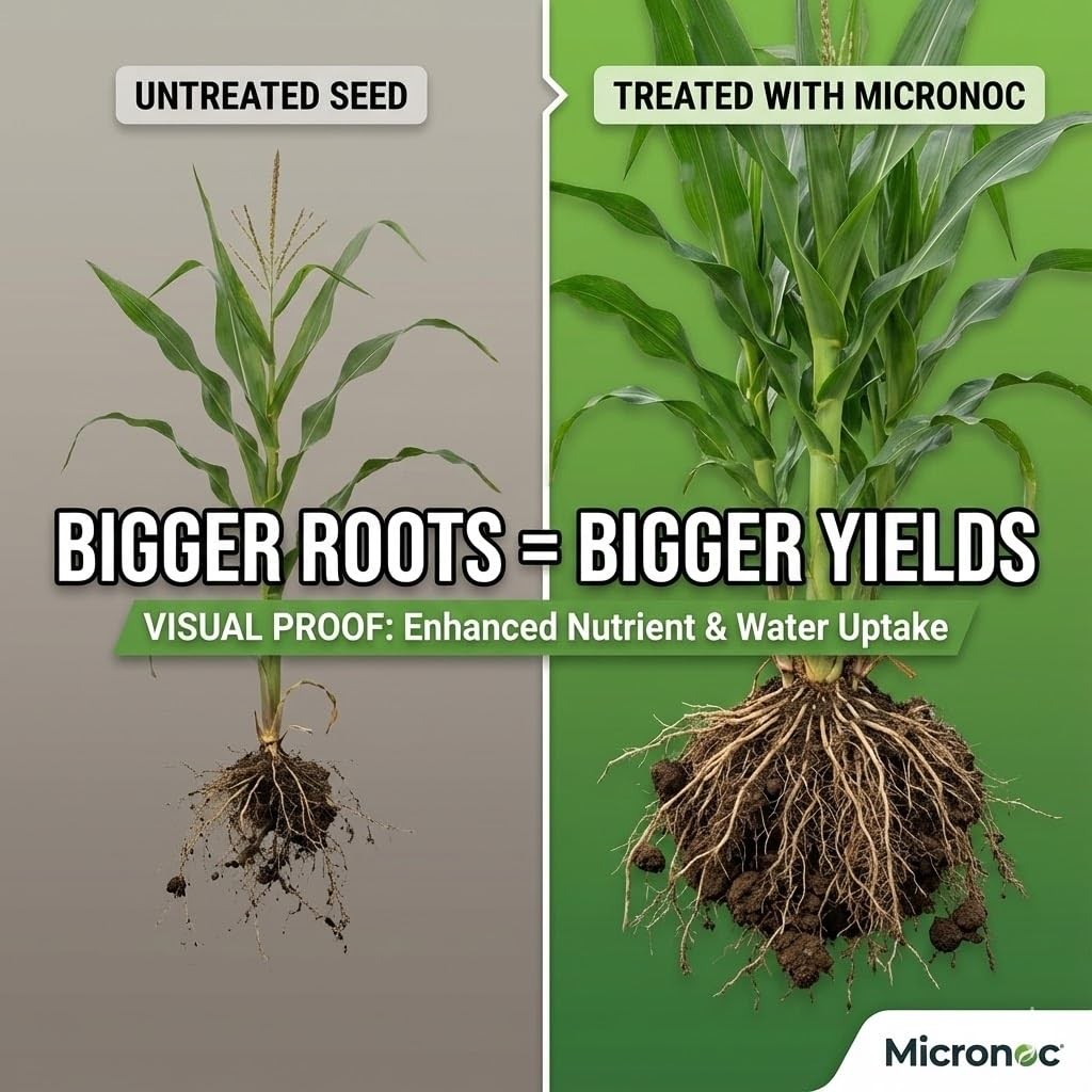 Mycorrhizal Fungi + Beneficial Microbial Blend – Seed Inoculant (8 oz) for Co…