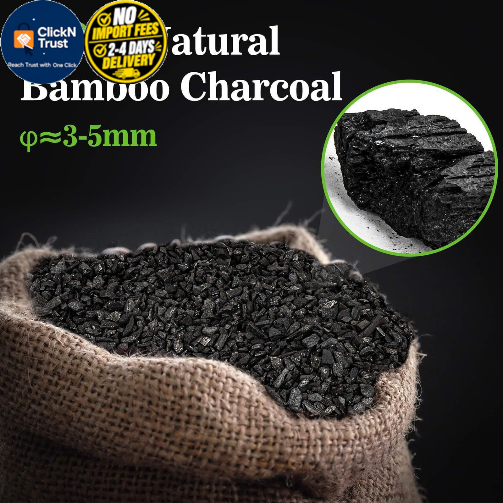 RAINFLOW Horticultural Charcoal for Plants – 290G Natural Earth Regulated…