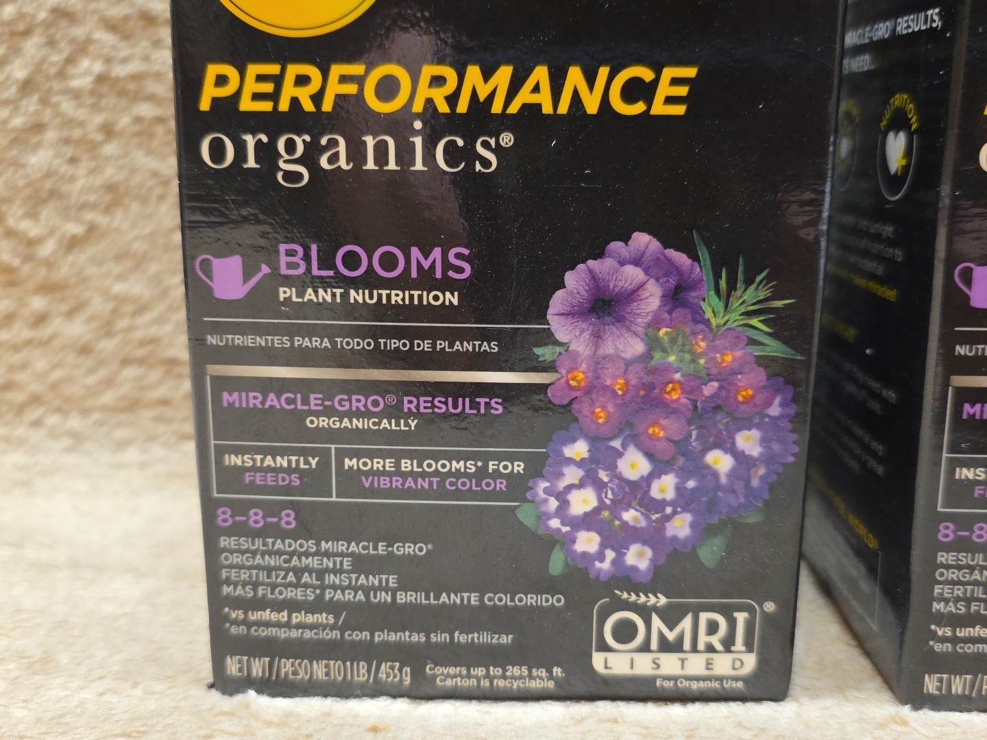 Lot of 2: Miracle-Gro Performance Organics Blooms Plant Nutrition