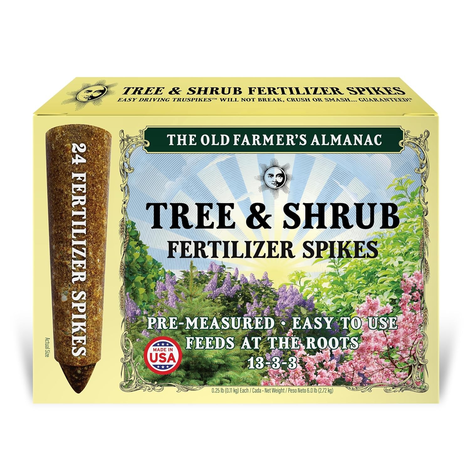 Tree & Shrub Fertilizer Spikes Box of 24 Spikes 6 Lbs OFA-FS1333-24)