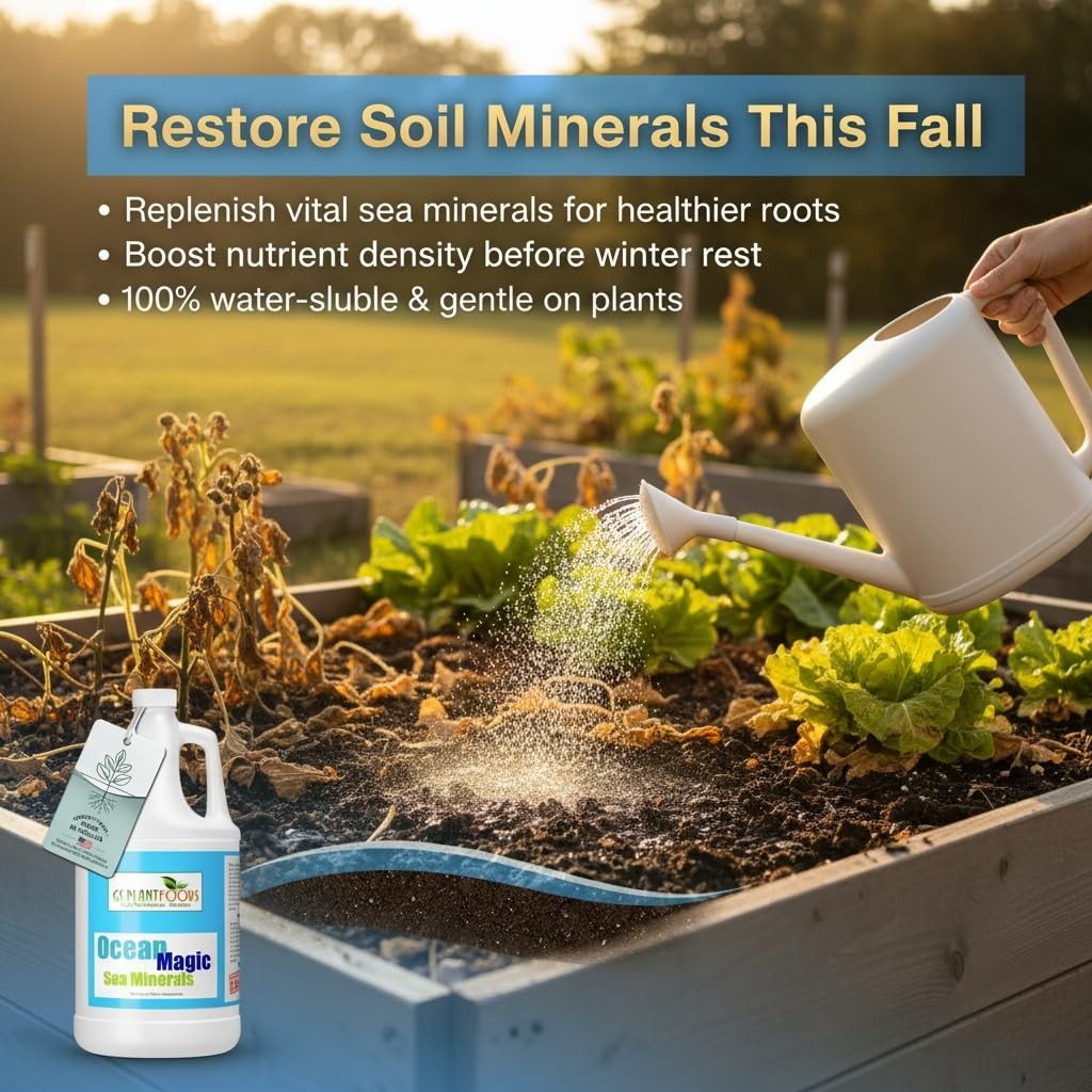 Ocean Magic Sea Mineral Fertilizer by GS Plant Foods(1 Gallon) – Soil Mineral…