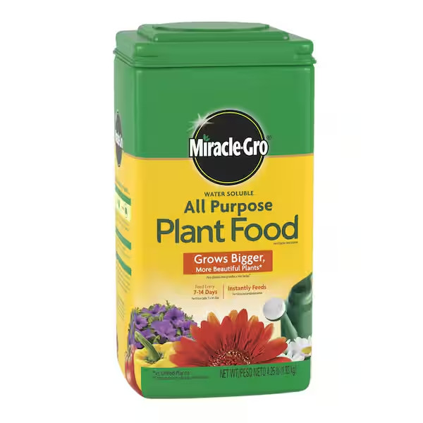 Water Soluble All Purpose Plant Food 4.25 Lbs. for Indoor/Outdoor Plants, Roses,