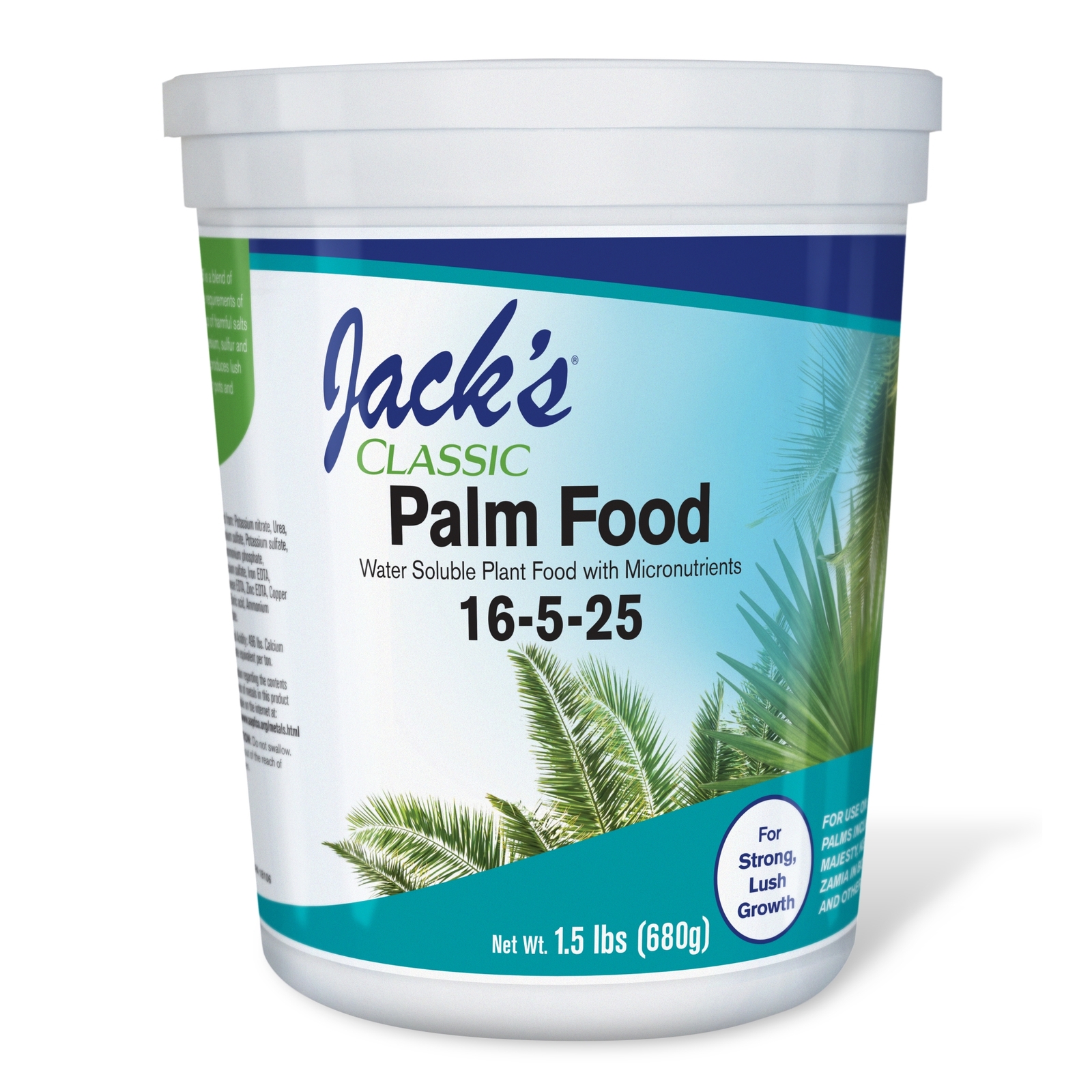 Jack’s Classic 16-5-25 Palm Food Water Soluble Fertilizer, 1.5lbs