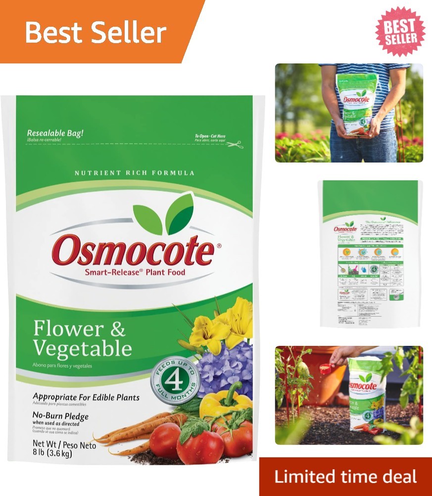 8 lb Smart-Release Fertilizer – Perfect for Thriving Gardens and Floral Displays