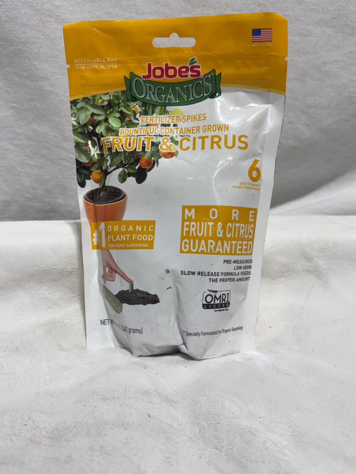 Jobe’s Organics Garden Fertilizer Spikes, Easy Care Fertilizer for Fruit Plants