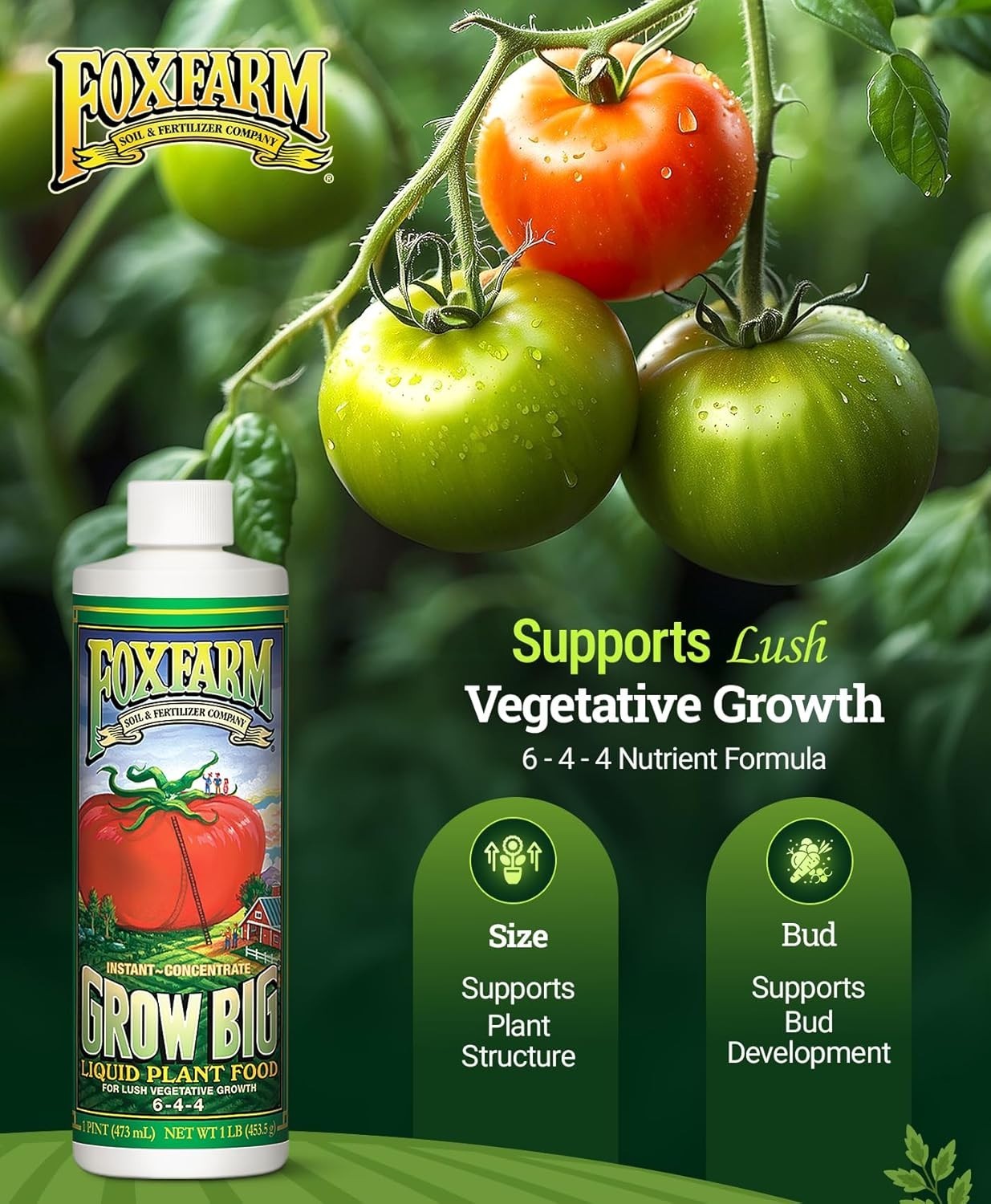 Effortless Fertilization – Grow Big Liquid Plant Food for Healthy Plants – 16oz