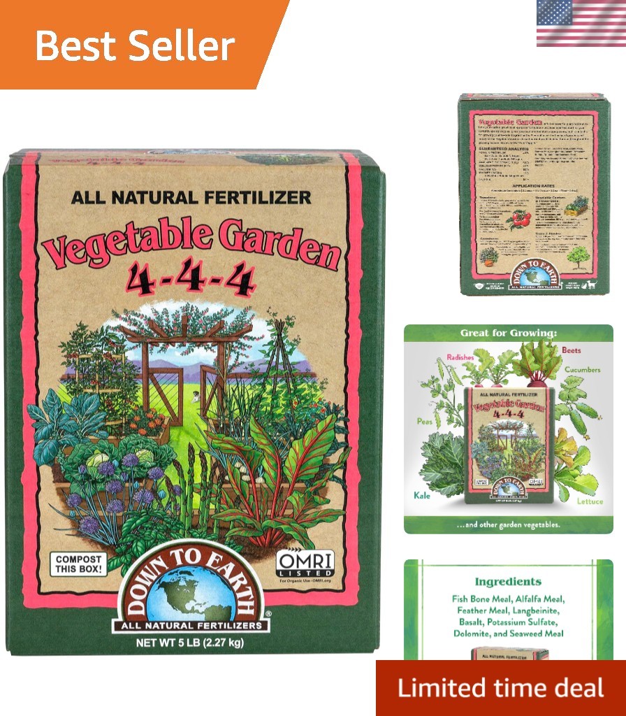 Organic 4-4-4 Fertilizer 5 lb – Nurture Your Vegetable Garden Naturally