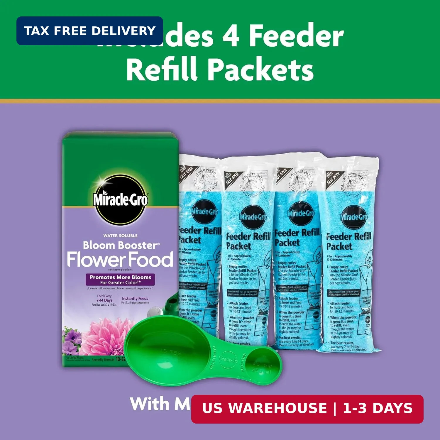 Miracle-Gro Water Soluble Bloom Booster Flower Food 4 lb