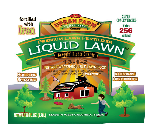 Liquid Lawn by Urban Farm Fertilizers, 13-1-2, 1 gallon