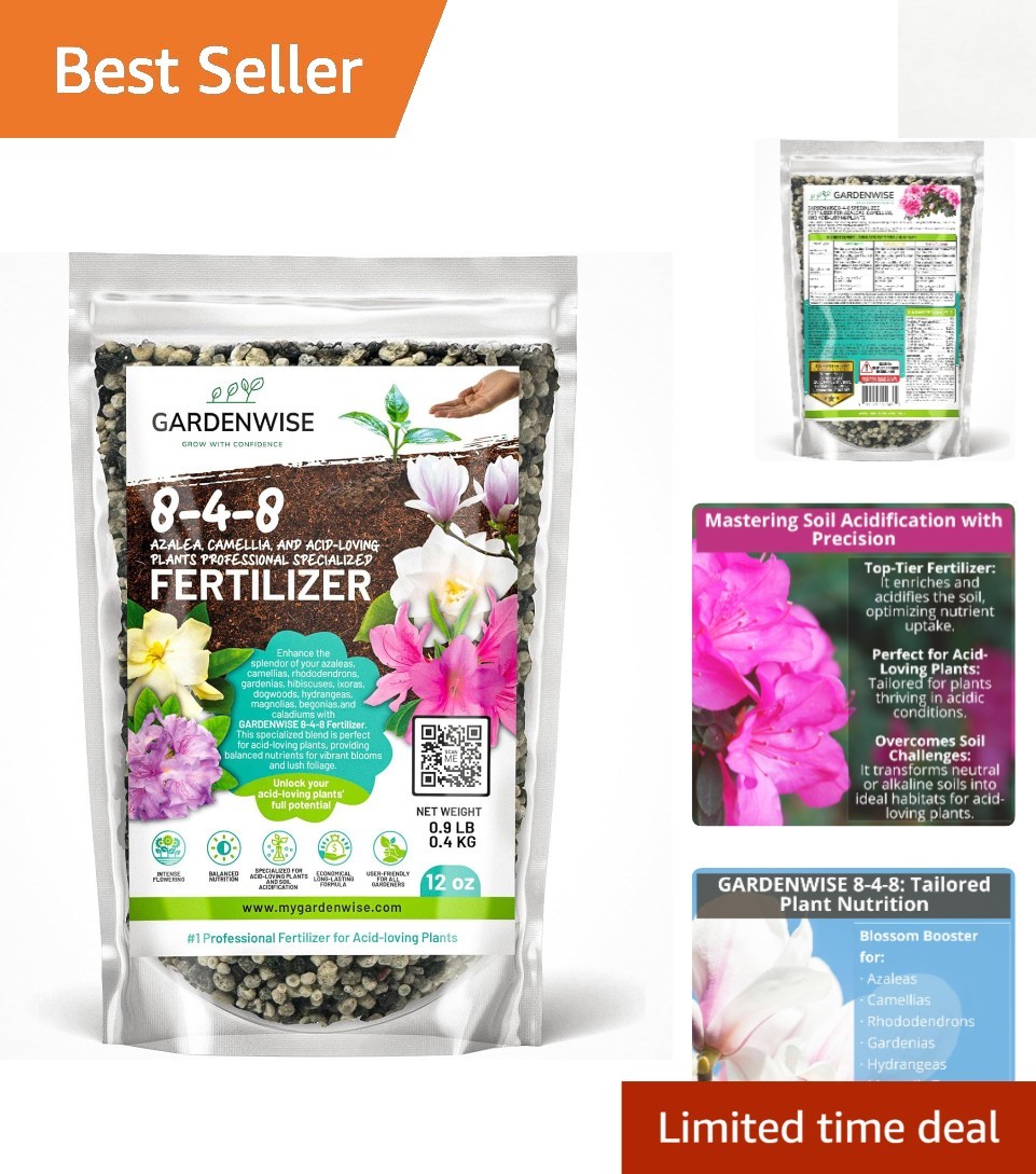 8-4-8 Fertilizer for Hydrangeas & Blueberries – 12 Oz for Optimal Growth