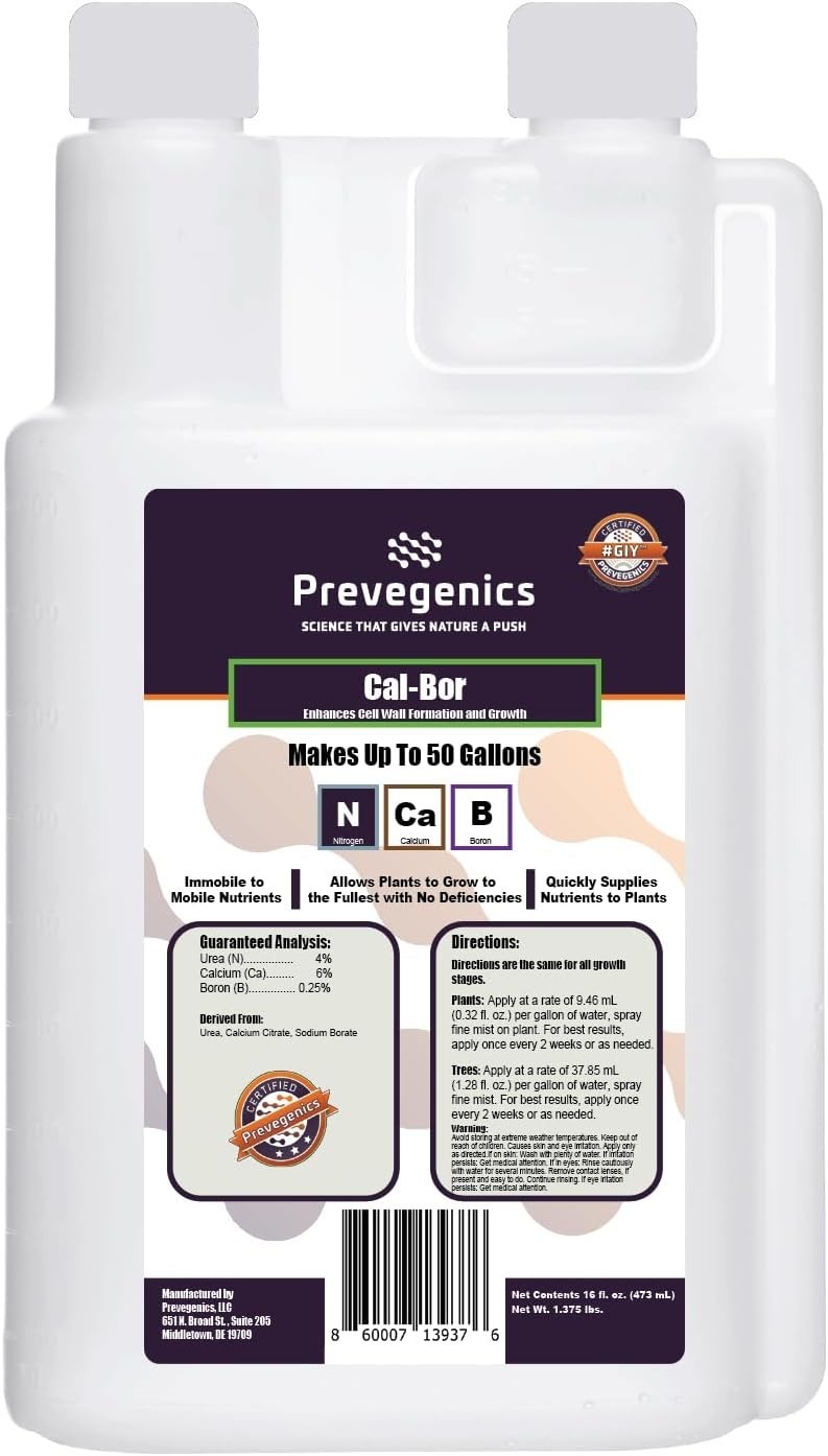 Cal-Bor Liquid Fertilizer | (16 Fl. Oz.) | Calcium and Boron Liquid Fertilizer f