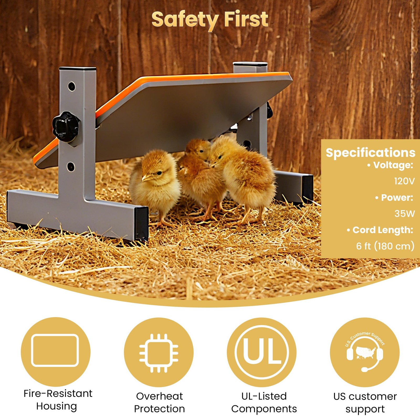 Pettemp Smart Chick Brooder Heater Digital Adjustable Radiant Chicken Coop