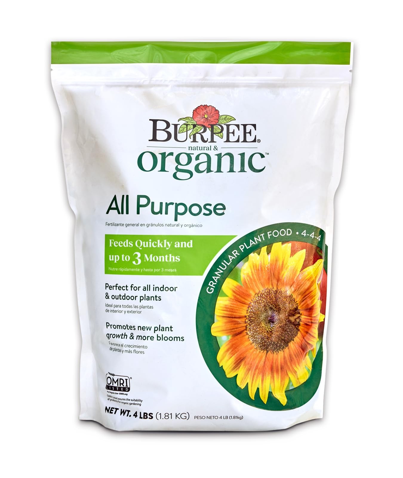 Organic Plant Food Granules All Purpose Fertilizer Vegetable Flower Garden 4lb