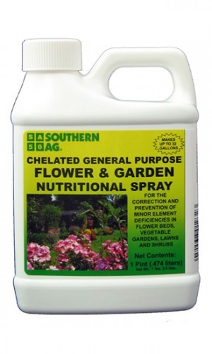Flower & Garden Nutritional Spray – Flowers, Shrubs, Lawns, Vegetable – 16 oz