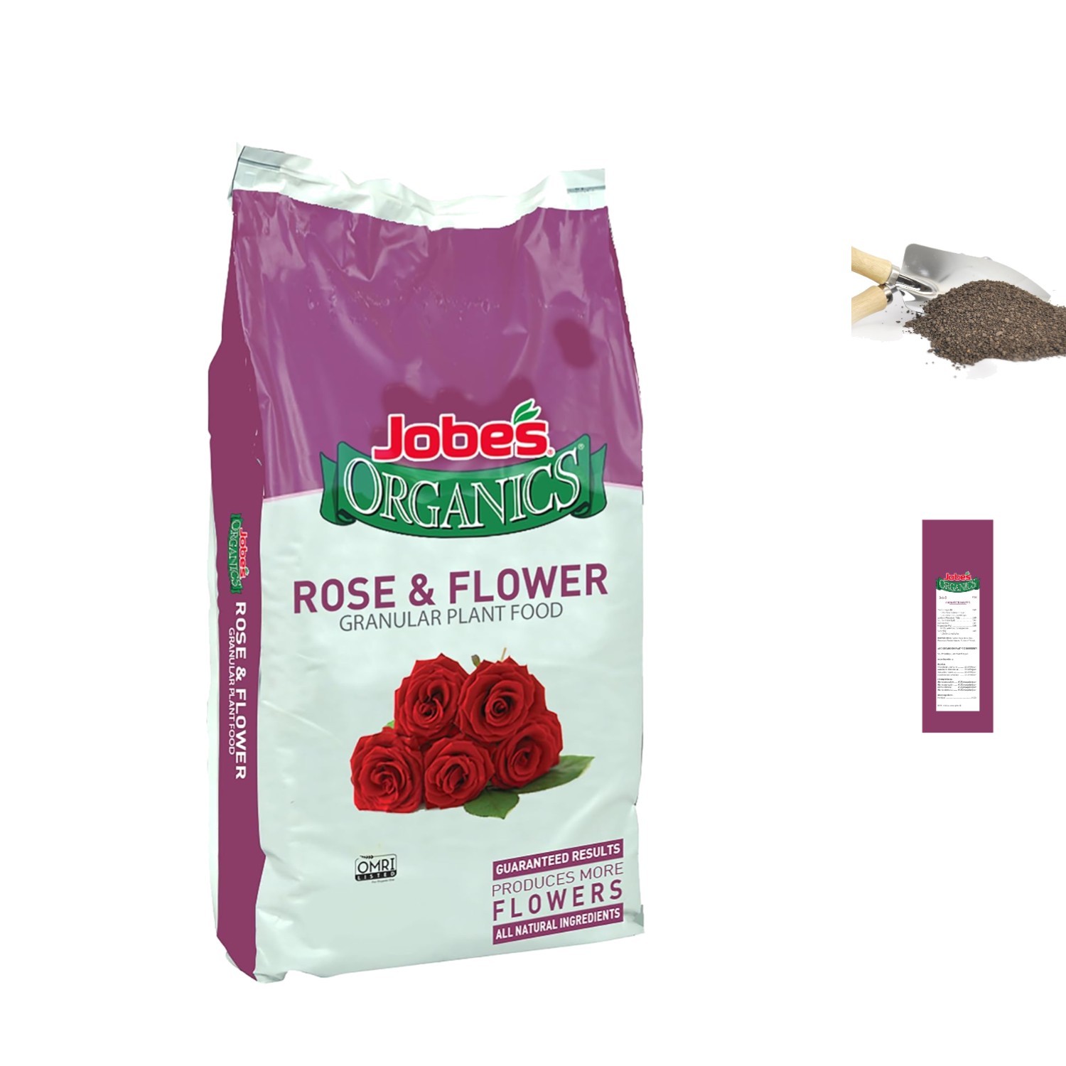 16 lbs Jobe’s OMRI Listed Fertilizer – Promotes Healthy Blooms for Roses & More