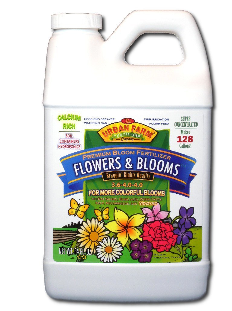 Urban Farm Fertilizers, 1/2 gallon Flowers & Blooms Fertilizer