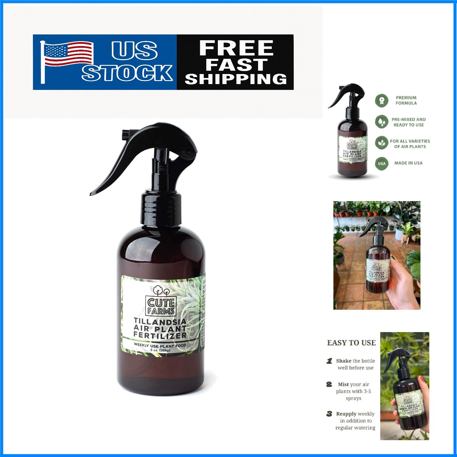 High-Quality 8 oz. Tillandsia Fertilizer Spray – Perfect for Air Plant Care