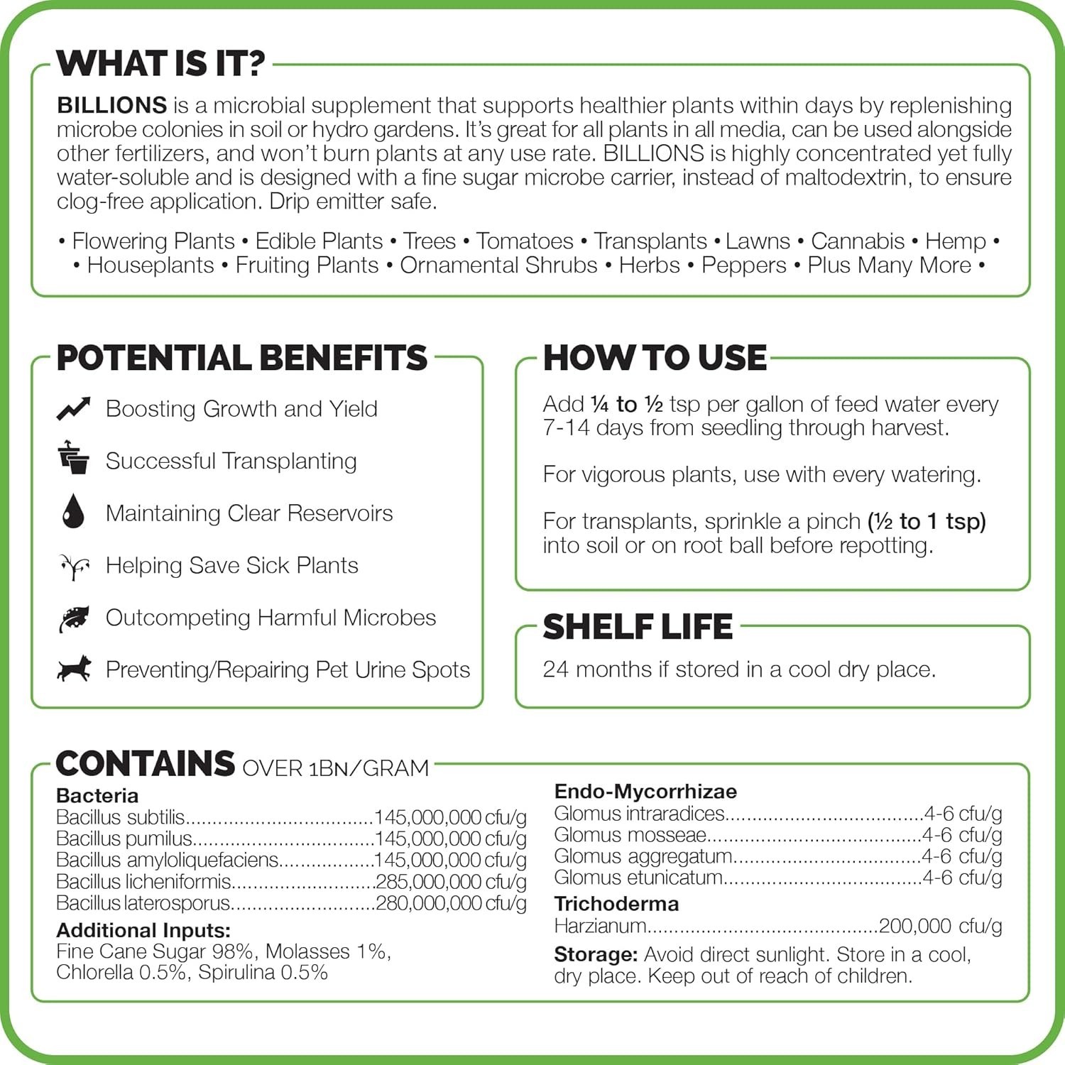 Microbial Root Booster – Mycorrhizal Fungi & Bacteria for Stronger Plants, 8 oz