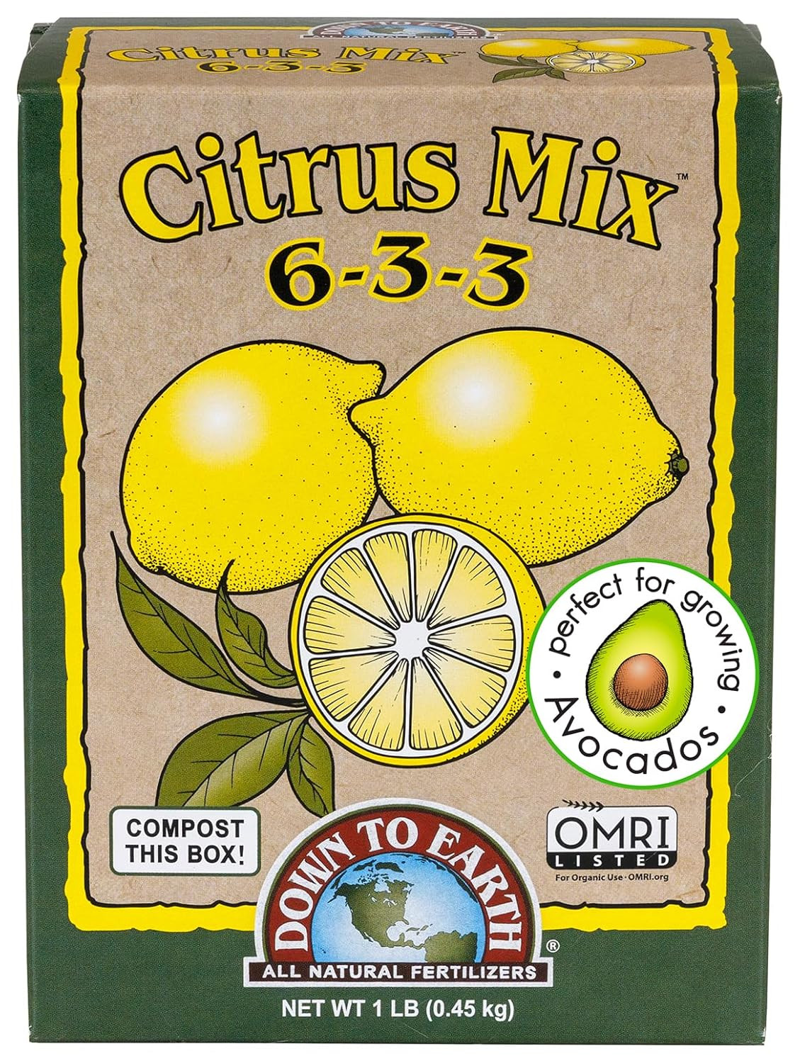 Organic Citrus Mix – Plant Food for Lemons, Limes, Oranges and Avocados –, Lb