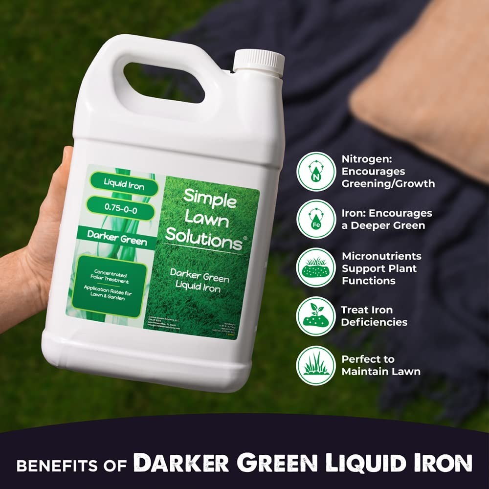 Liquid Iron Fertilizer for Darker Green Grass & Plants – Chelated Micronutrients