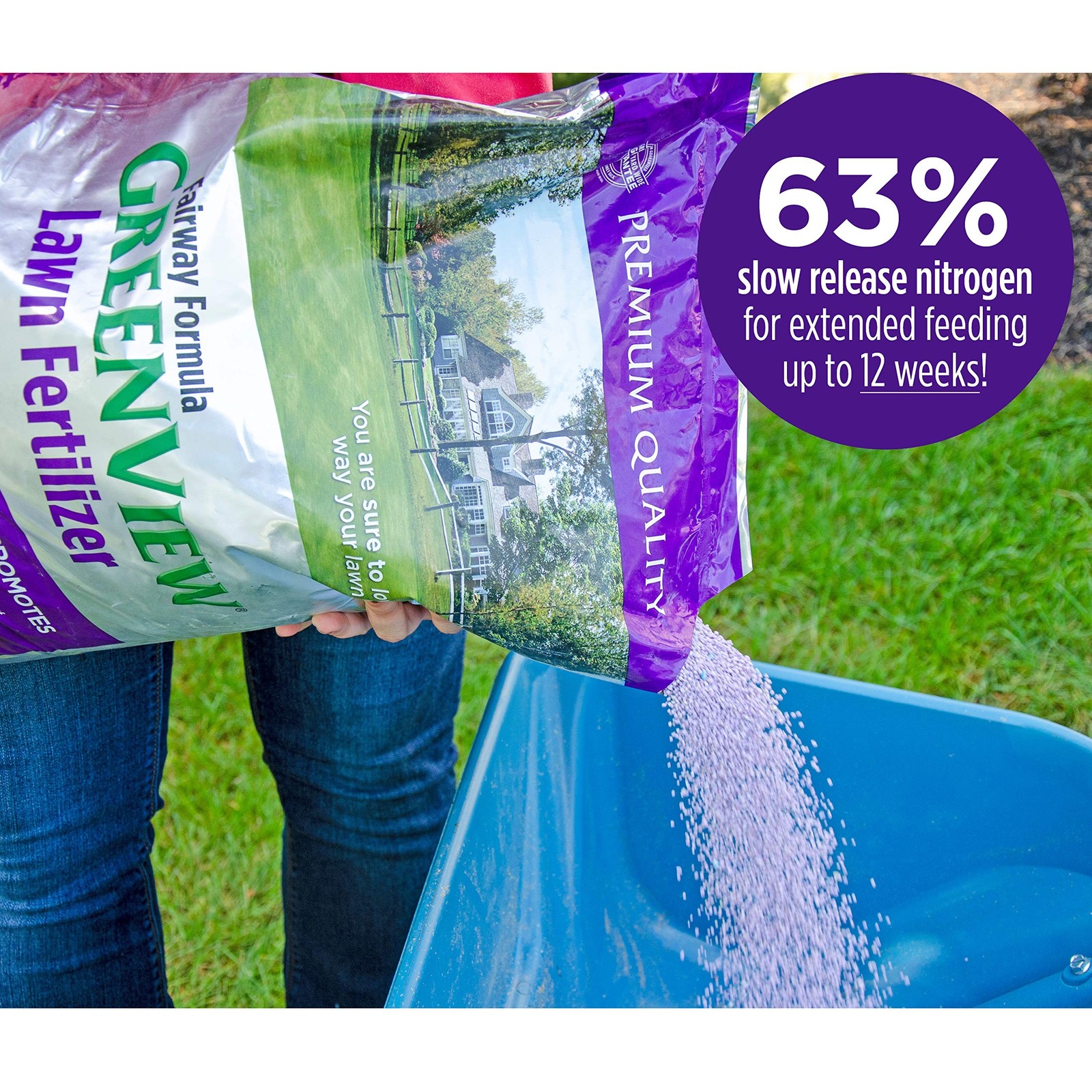 GreenView Fairway Formula Lawn Fertilizer 16.5 lb Bag Slow Release Nitrogen F…