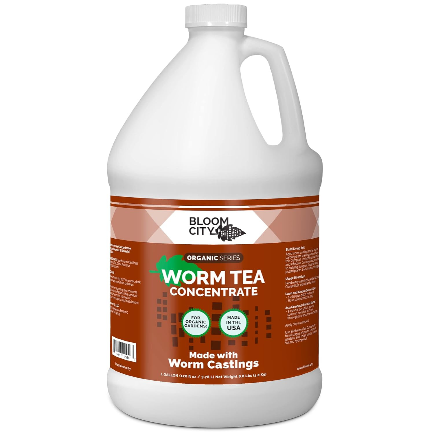 Organic Earthworm Tea Concentrate and Compost and Bokashi Booster, by Bloom City
