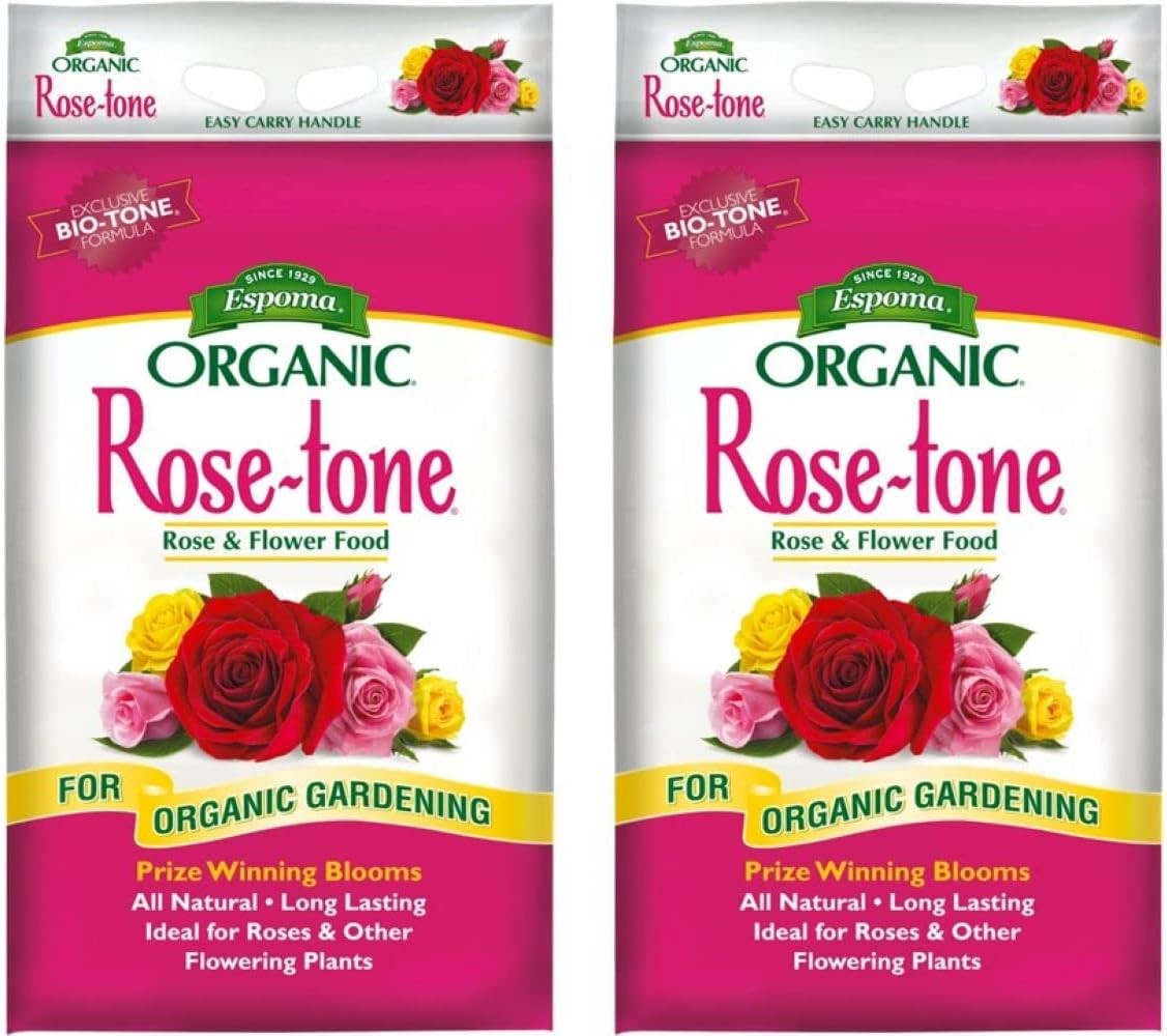 2 PK Espoma Rose-Tone 4-3-2 Organic Fertilizer for All Types of Roses.18 lb.Bag