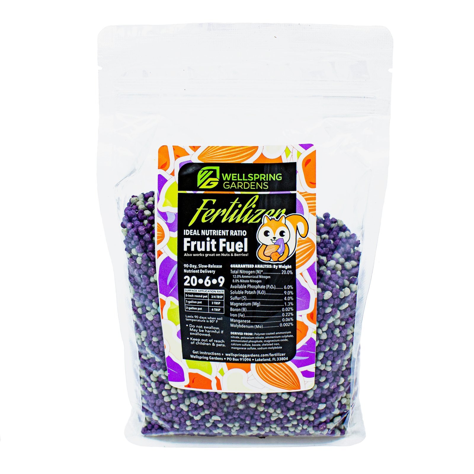 Fruit Fuel Plant Fertilizer – 20-6-9 Blend – (1 or 2 LB bag)