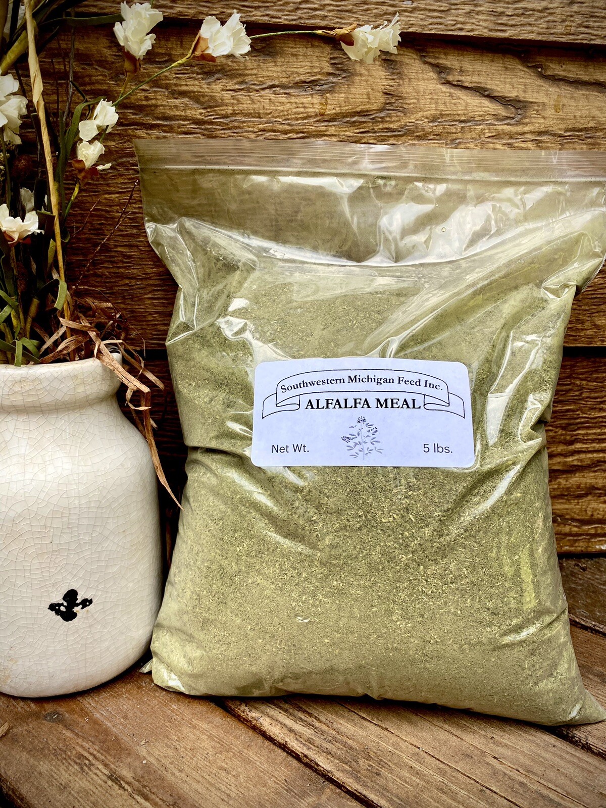 ALFALFA MEAL 5 lb SUMMIT Soil – Fertilizer – Horses – Goats – Chickens – Rabbit