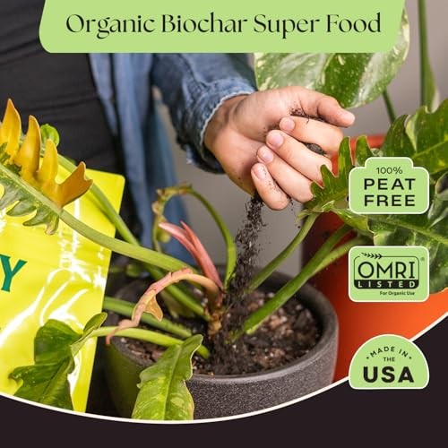 Microbially Active Fertilizer for Houseplants & Herbs – 4 Quarts Plant Food