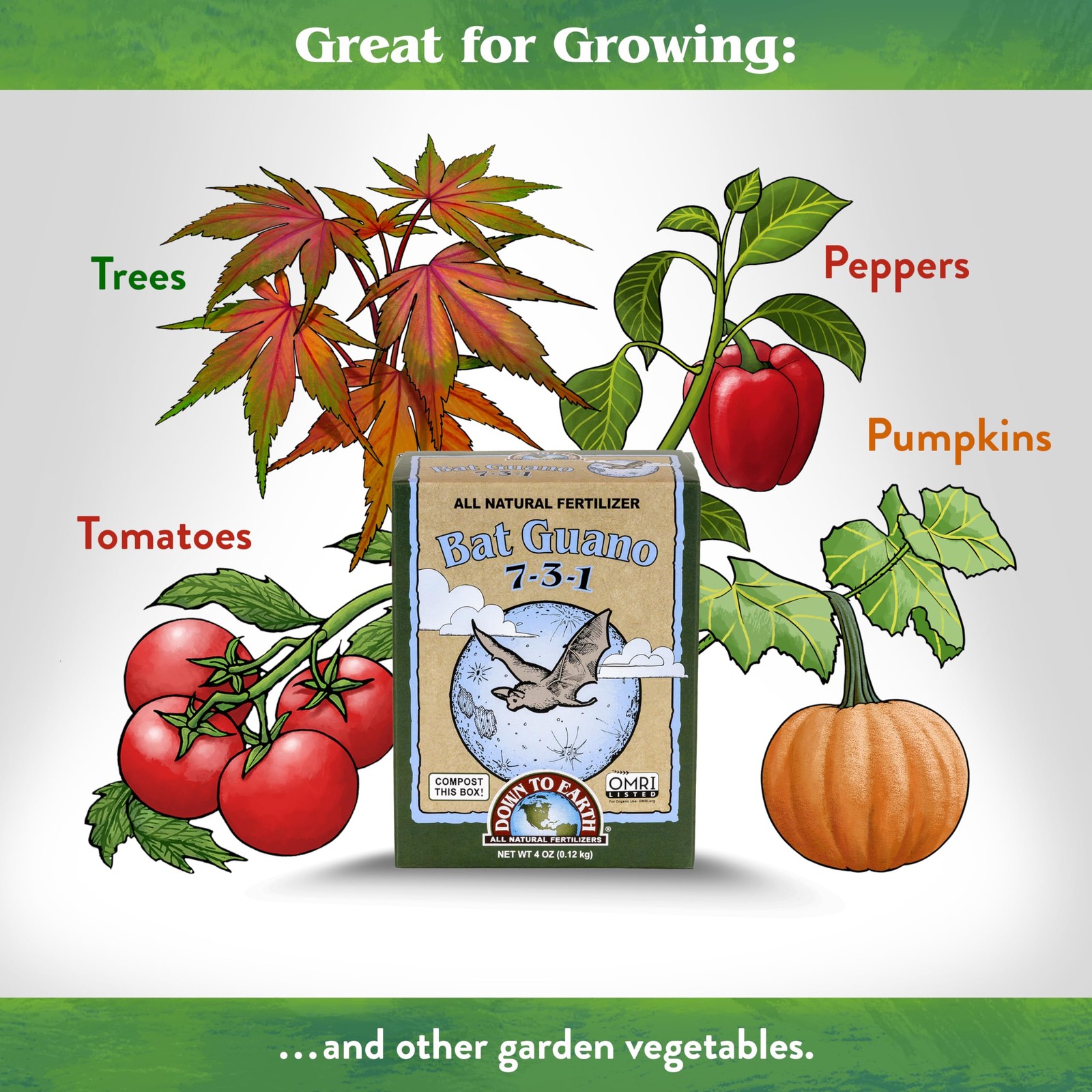 Down To Earth All Natural Fertilizers Organic Bat Guano – High 0.25 lb