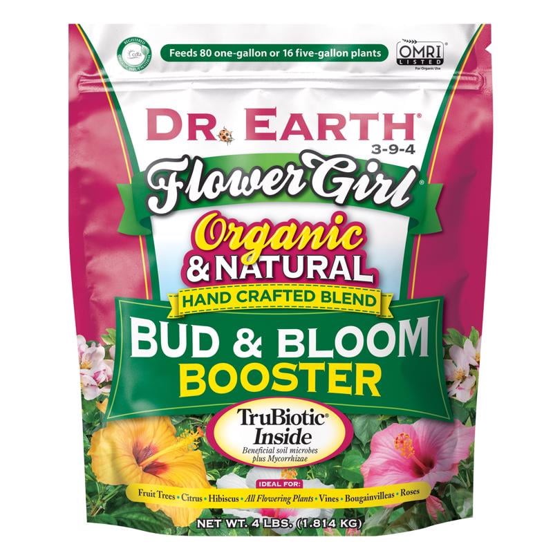 Dr.Earth Flower Girl Premium Bud &Bloom Booster Plant Food,3-9-4Fertilizer,4 lb.