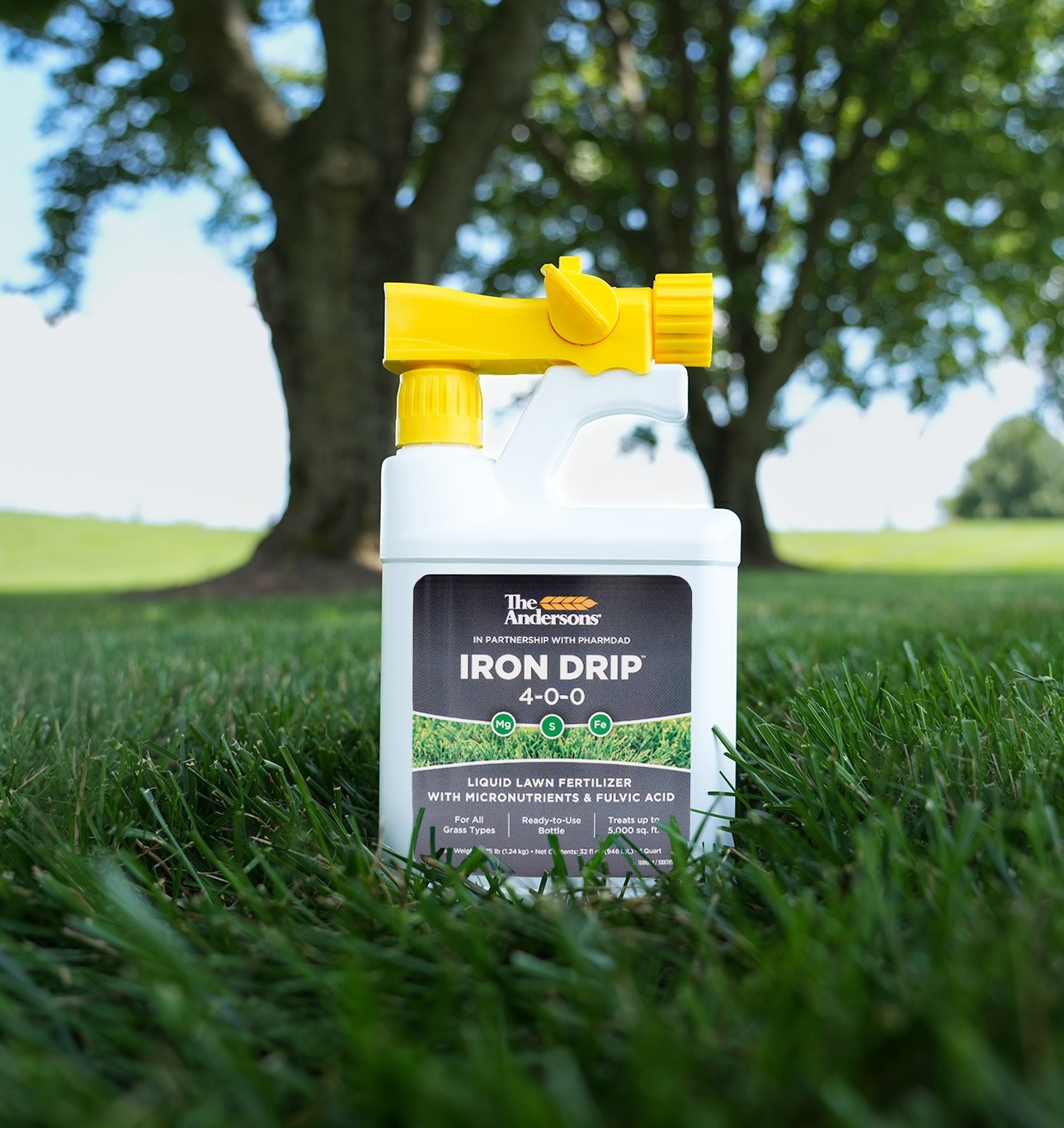 The Andersons Iron Drip 4-0-0 Liquid Lawn Fertilizer with Micronutrients and Ful