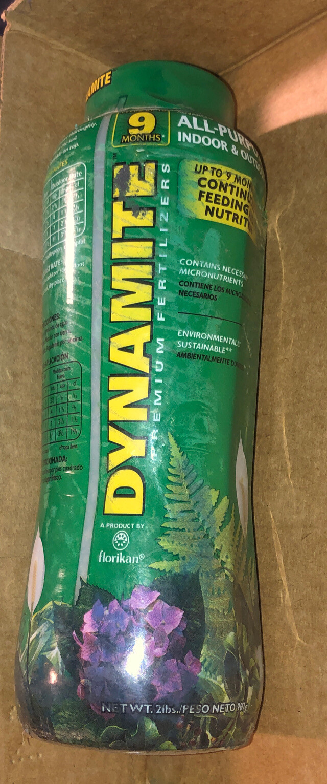 Dynamite 18-6-8 Slow Release All Purpose Plant food Fertilizer – 2 Lbs. New