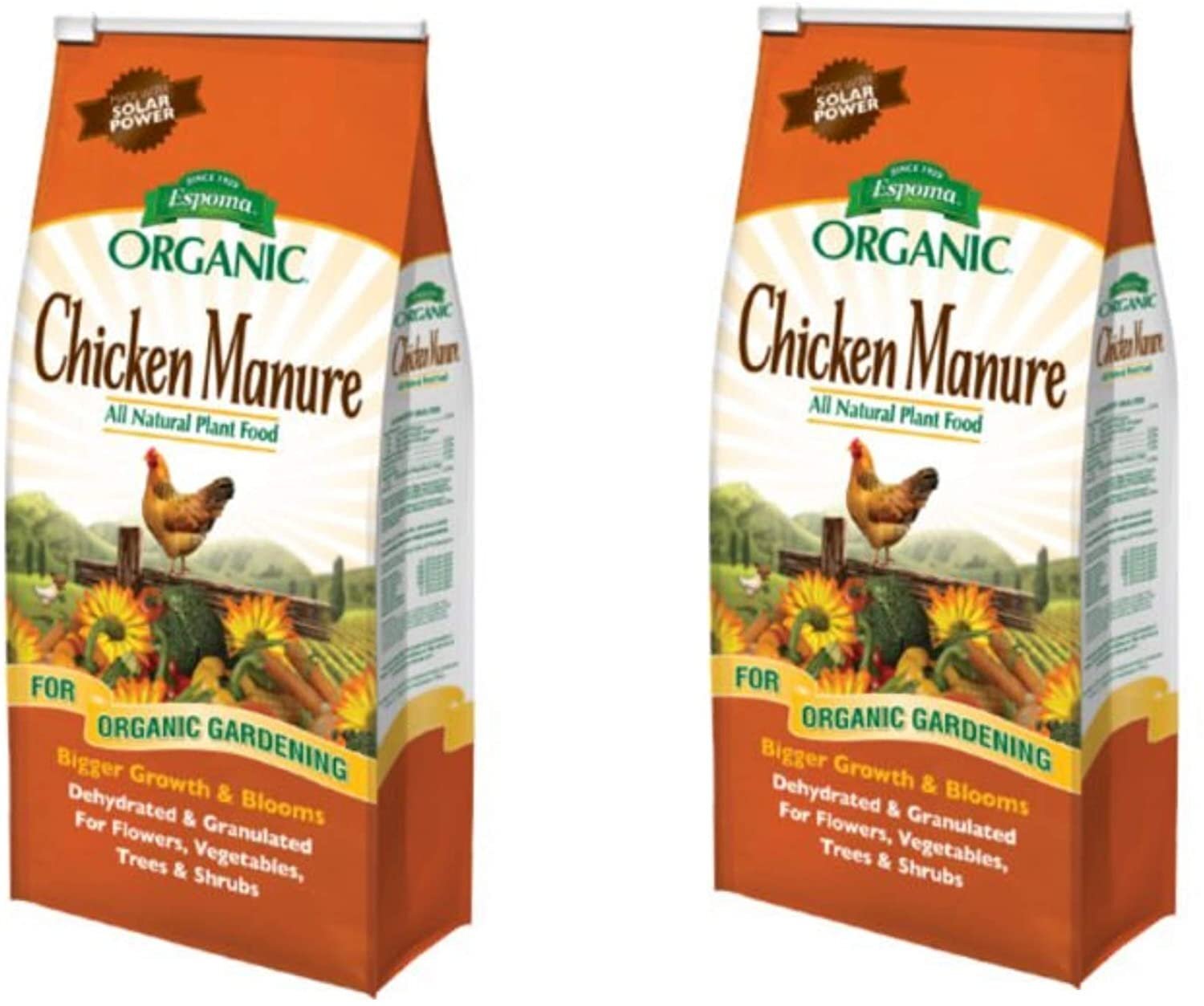Espoma Organic GM3 3.75 Lb Organic Chicken Manure Plant Food, 2 Pack