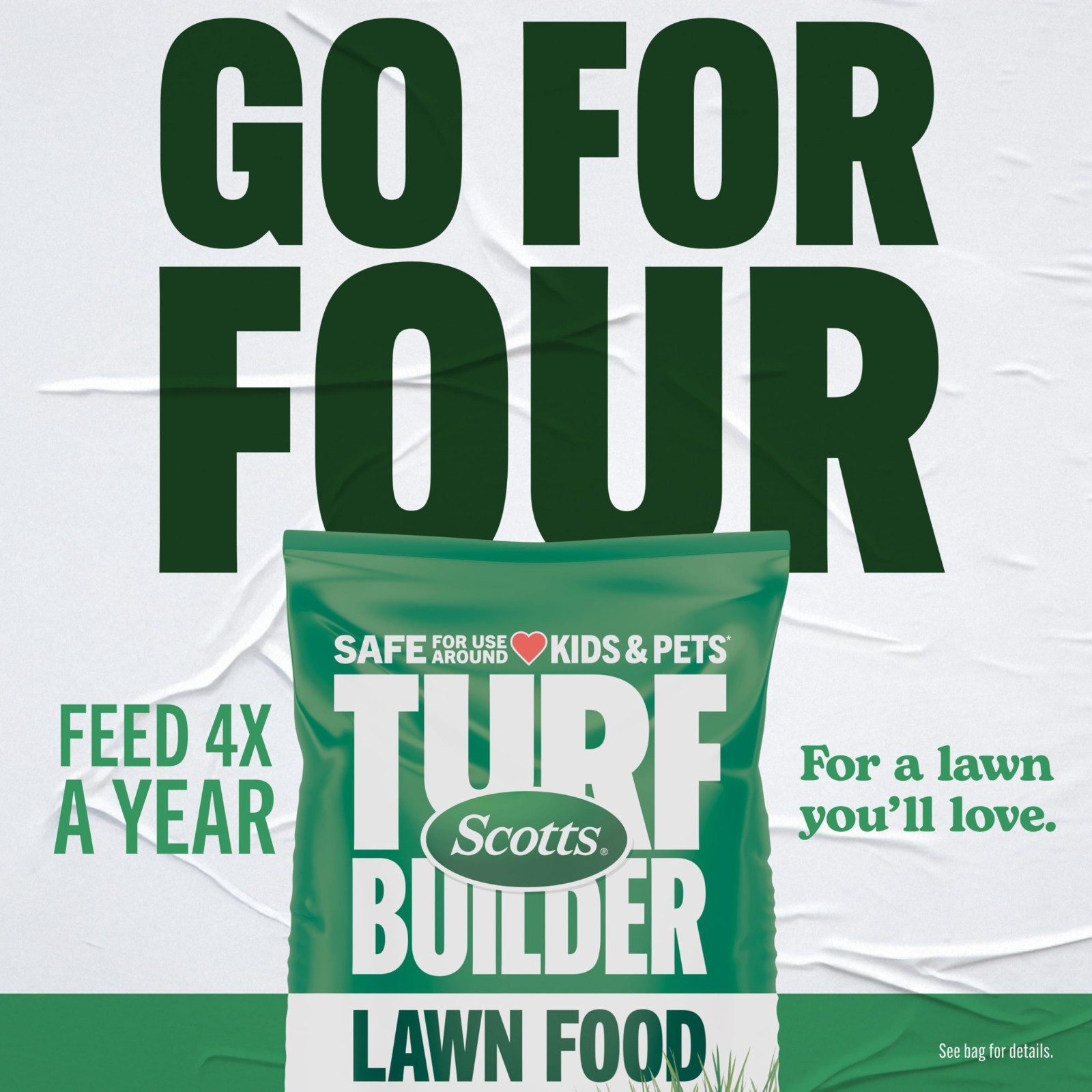 Granular Lawn Fertilizer 38-0-4, 15.8 lbs – All Grass Types, Covers 5,000 sq ft
