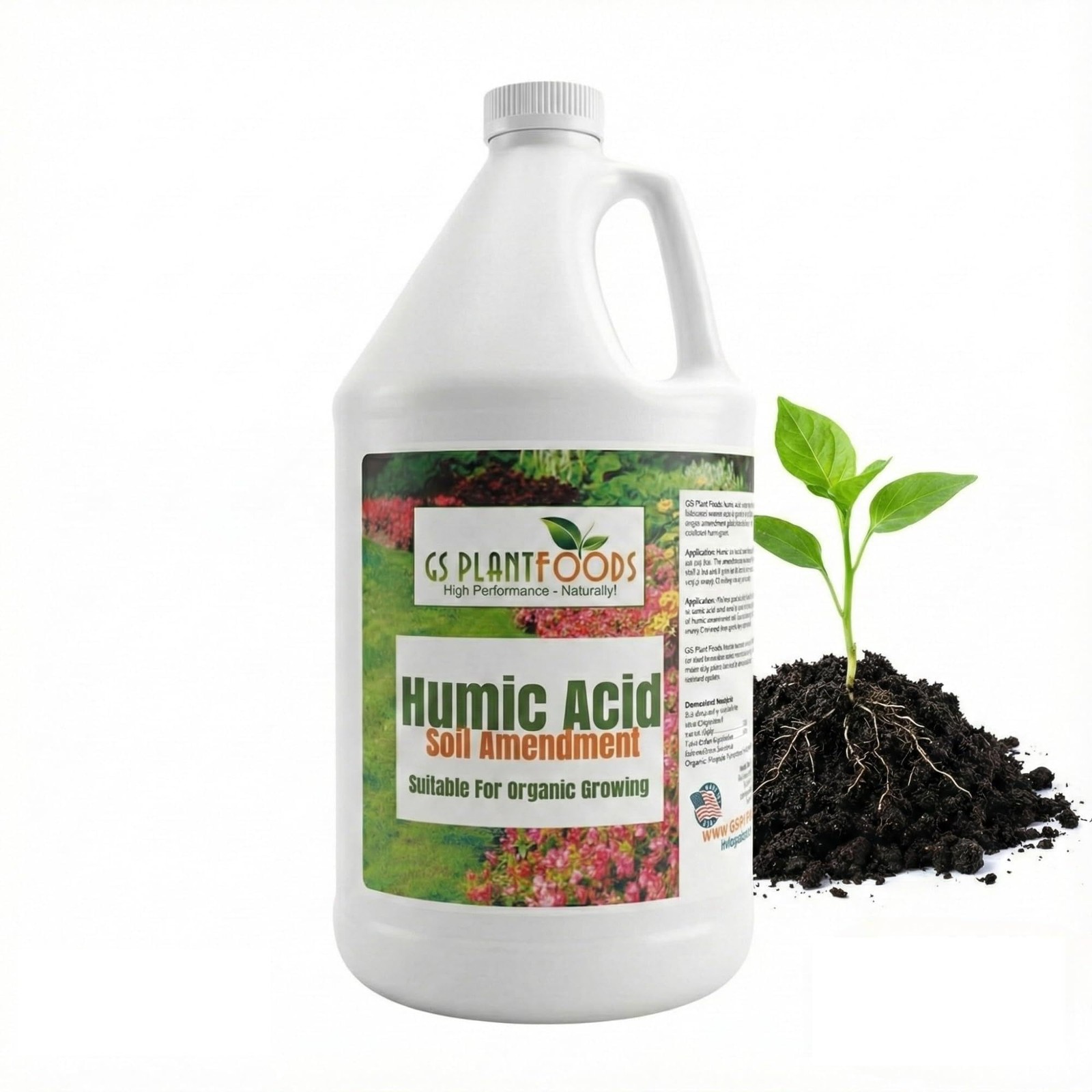 Humic Acid Soil Amendment – Leonardite-Derived Liquid Concentrate for Improve…