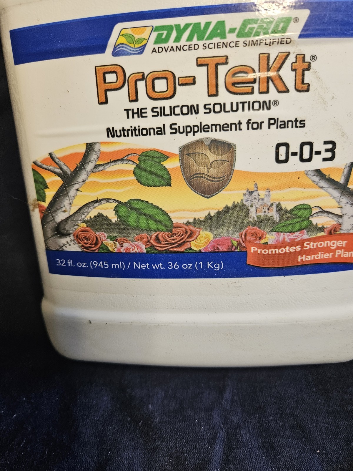 Dyna Gro Pro-Tekt 32 oz. 0-0-3 Quart Liquid Plant Food Fertilizer Organic Garden