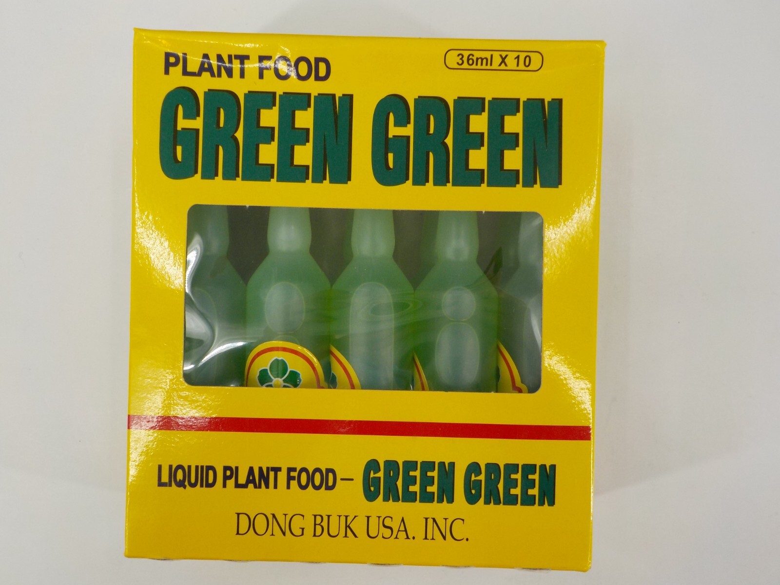 Green Green Liquid Plant Food 10 Pack of 36ml Bottles Instructions on Back NIP