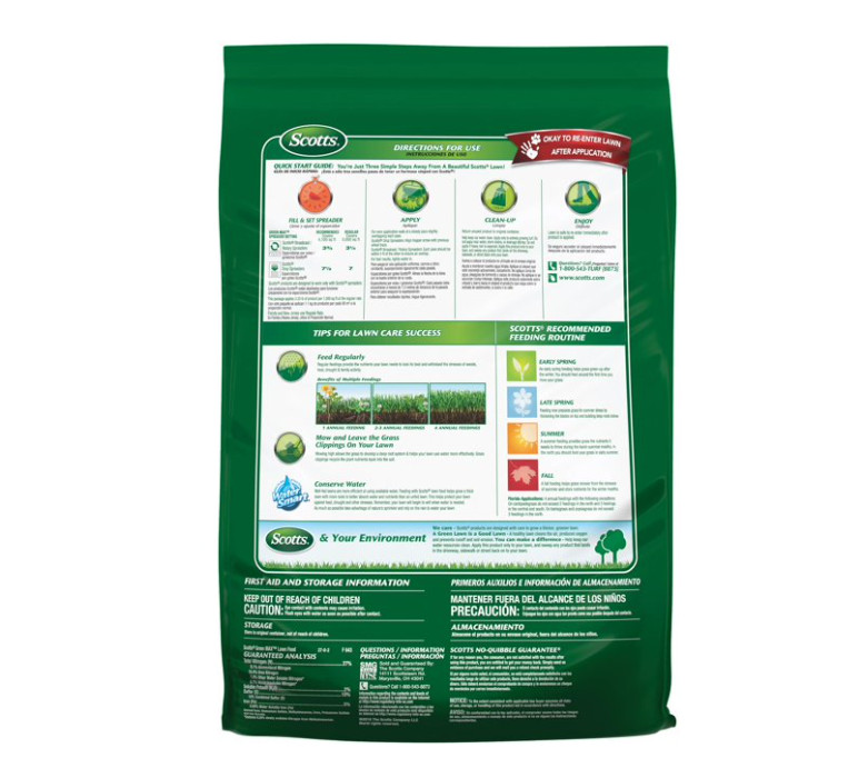 Scotts Green Max Fertilizer Plus Iron Supplement 16.67 lb 5,000 sq. ft