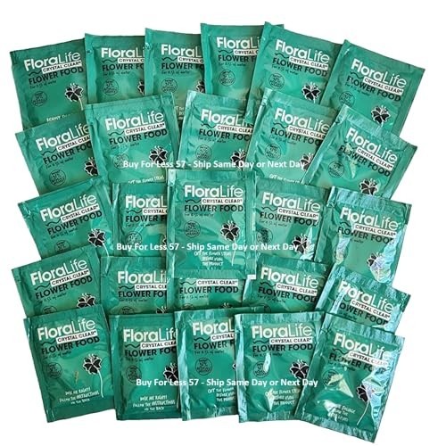 Cut Flower Preservative Food 5gm Packet Makes 1 Pint Solution for Bouquets