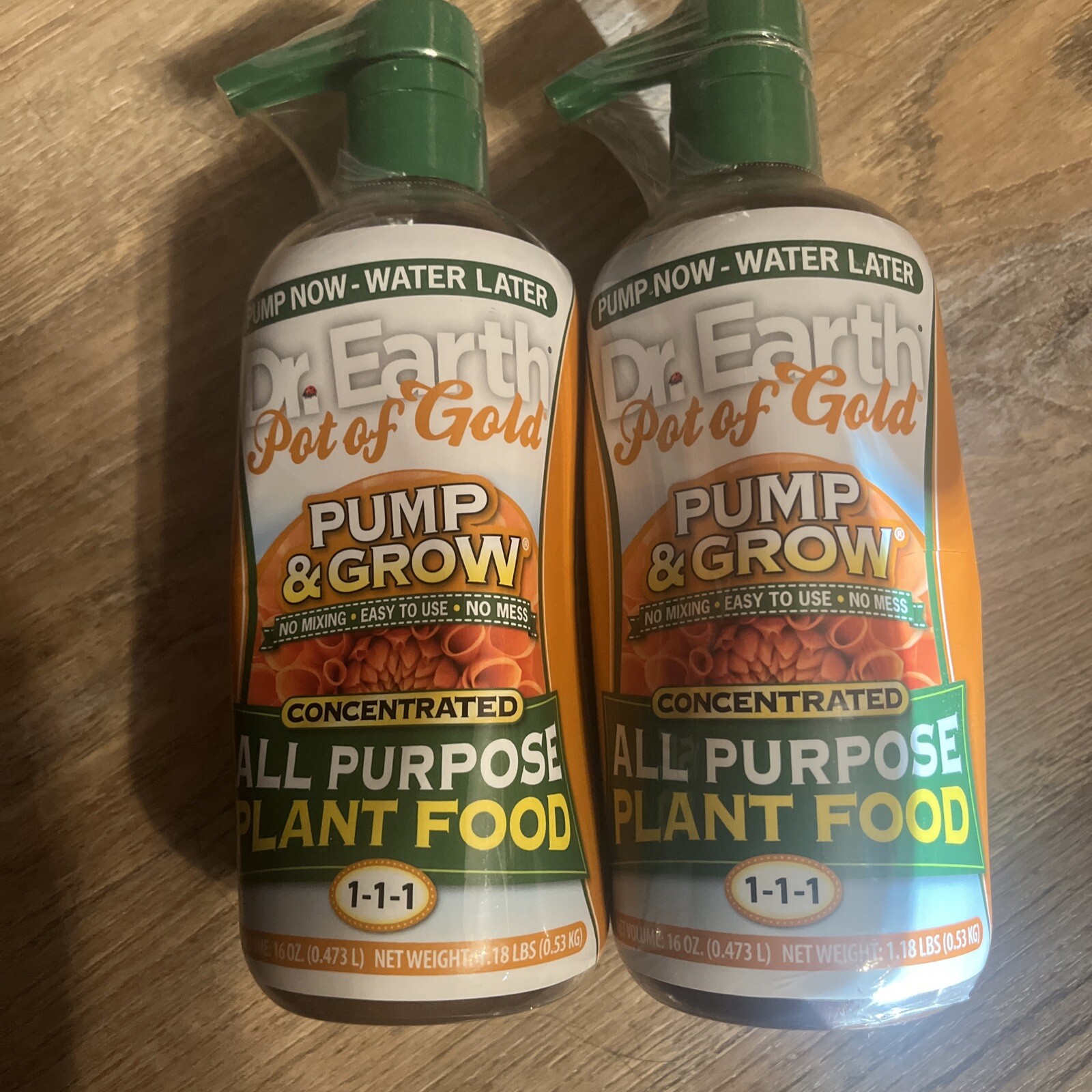 X2 Dr. Earth Pump & Grow Pot of Gold All-Purpose Pant Food 1-1-1, 16oz EA